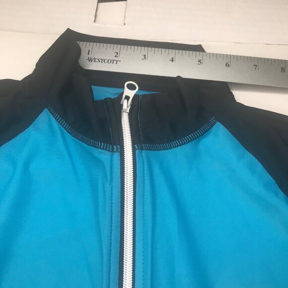 TSLA Men's Small Blue Black Exercise Jacket Preowned - Picture 5 of 11